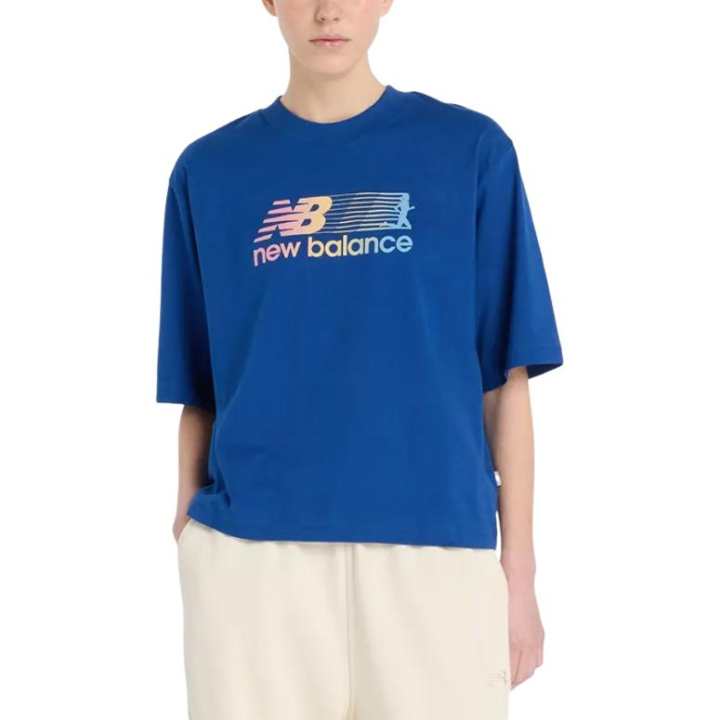 New Balance New Balance T Shirts Women's Blue Crew Neck