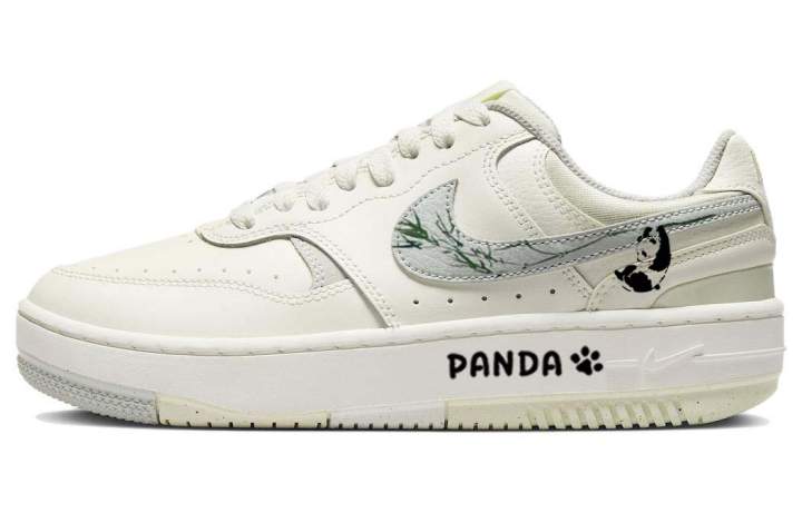 Nike Nike Gamma Force Comfortable Panda, Panda Hugging Bamboo Slip Resistant Abrasion Resistant Low top Skateboard Shoes
