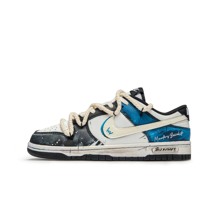 Nike Nike Dunk Panda Lightning Abrasion Resistant Lightweight Wear resistant And Lightweight Low top Skateboard Shoes Unisex