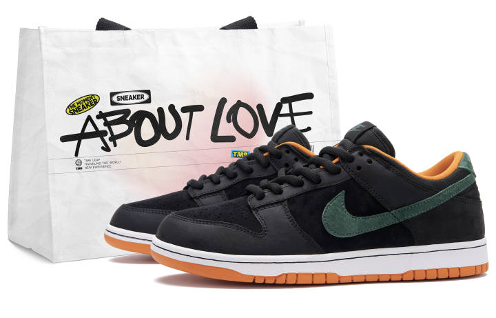 Nike Nike Dunk Jumping Melon Low top Skateboard Shoes Unisex Black Orange