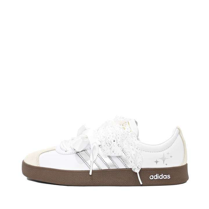 Adidas Adidas Vl Court Classic Stars Low top Skateboard Shoes Unisex Silver White