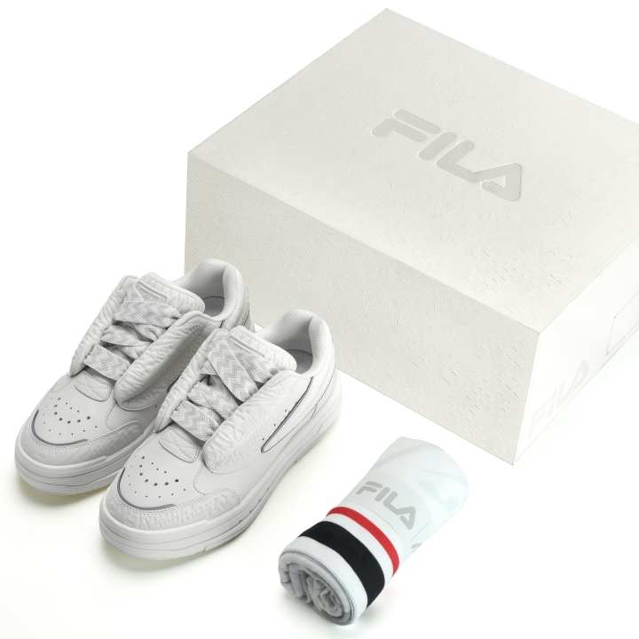 FILA FILA MIXA White Dancer Coverage Low top Skateboard Shoes Women's Snow Box