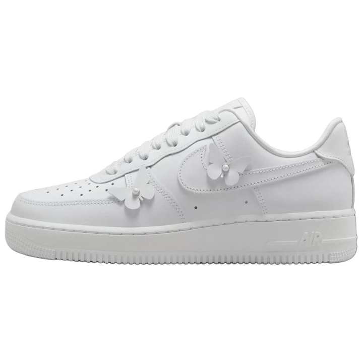Nike Nike Air Force 1 Slip Resistant Abrasion Resistant Low top Skateboard Shoes Women's White