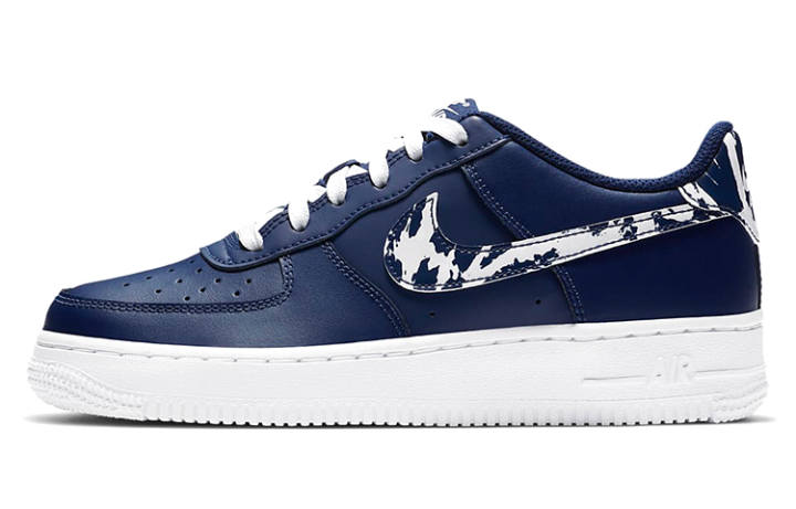 Nike Nike Air Force 1 LV8 1 'Splatter Swoosh - Blue Void' GS
