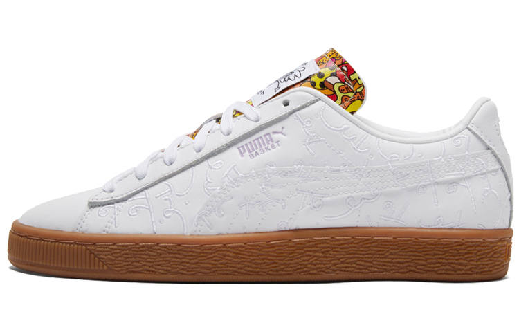 PUMA Basket Romero Britto Embroidered White Gum