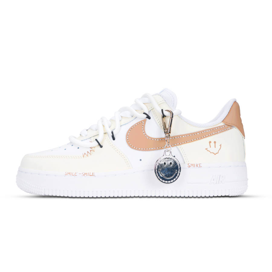 Nike Nike Air Force 1 Low top Skateboard Shoes Unisex Yellow White