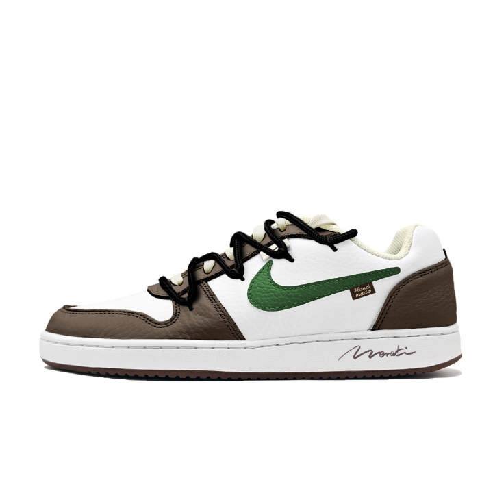 Nike Nike EBERNON Caramel Synthetic Leather Slip Resistant Cushioning Abrasion Resistant Low top Skateboard Shoes Men's