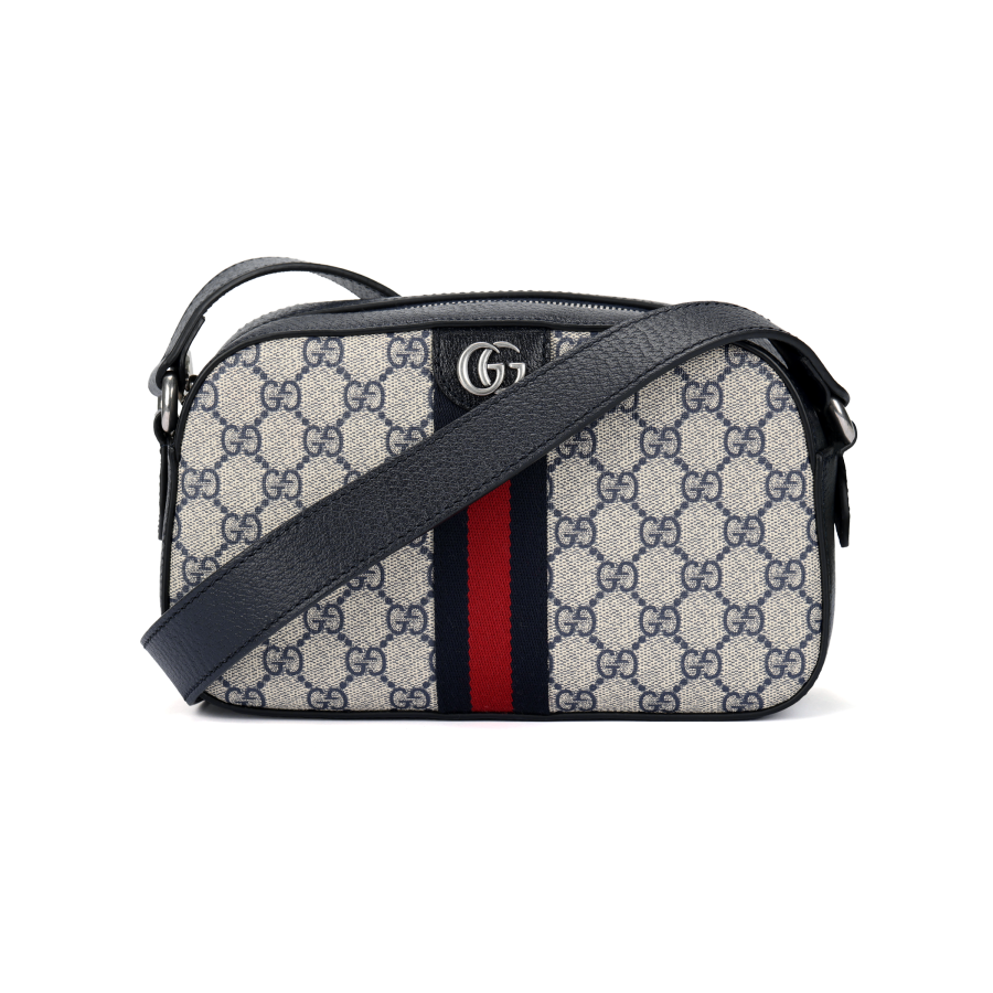 GUCCI GUCCI Ophidia Small Shoulder Bag Beige/Blue