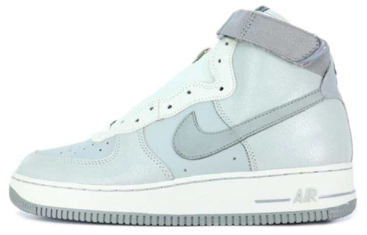 Nike Nike Air Force 1 Gray One Cushioning Abrasion Resistant Cushioning, Wear Resistant High top Skateboard Shoes Unisex