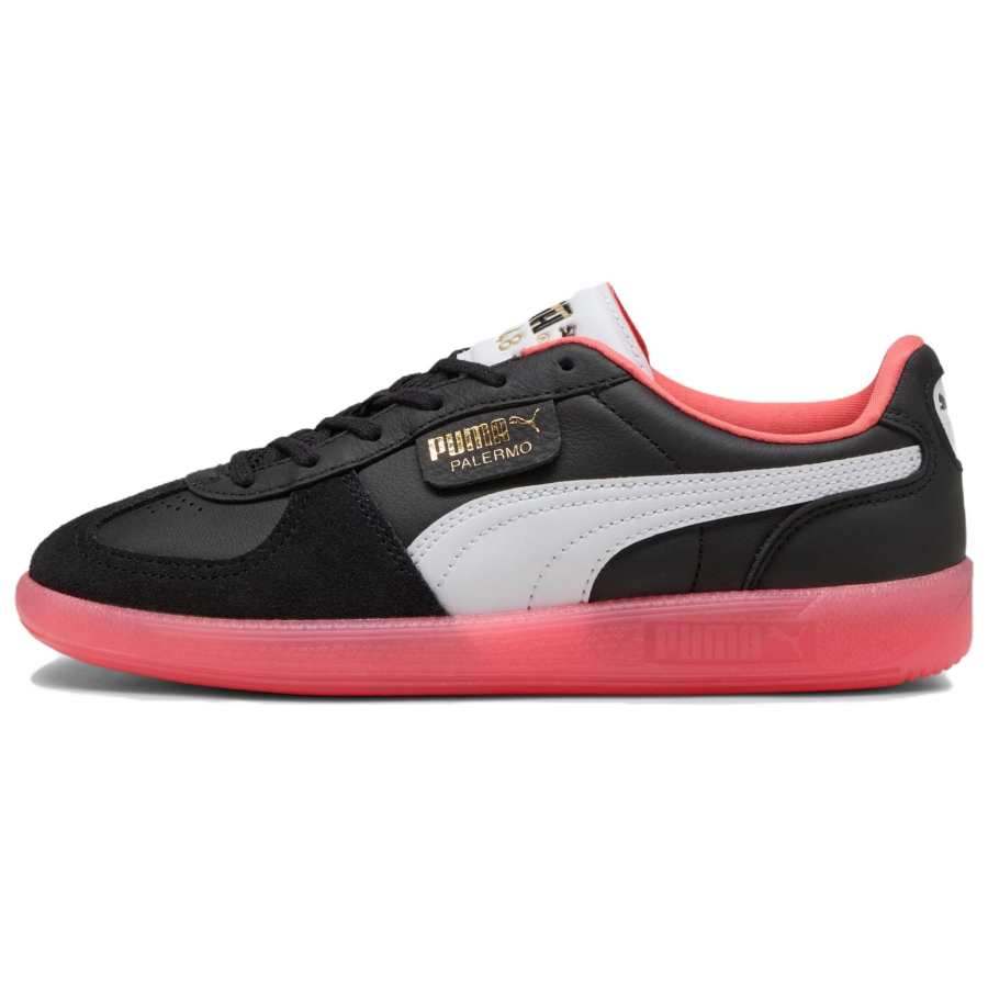 PUMA Palermo Abrasion Resistant Abrasion Resistant Low top German Army Trainers Women's Black Pink