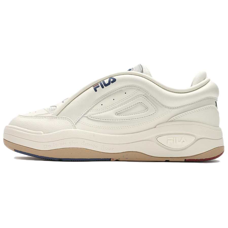 FILA MIX 2 Abrasion Resistant Low top Skateboard Shoes Men's Milk White