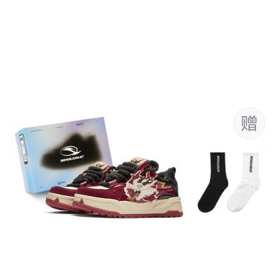 SENGUOGUO Slip Resistant Cushioning Abrasion Resistant Lightweight Breathable Low top Skateboard Shoes Unisex