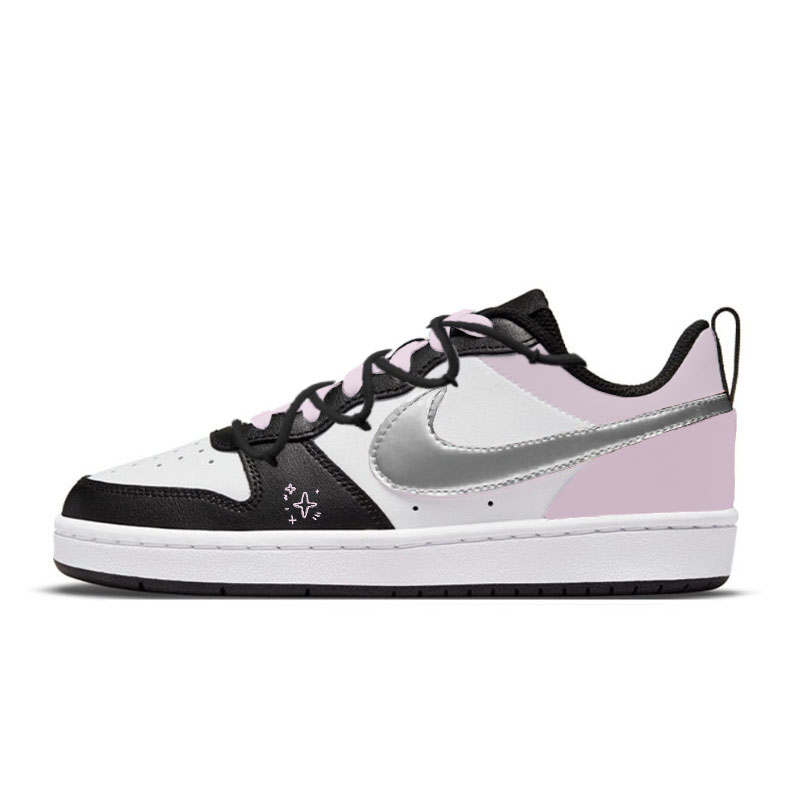 Nike Nike Court Borough Light Pink Misty Island Low top Skateboard Shoes Women's Black Pink