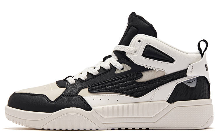 Erke Conquer 2.0 Mid top Skate Shoes Men's Jet Black Microcrystal White