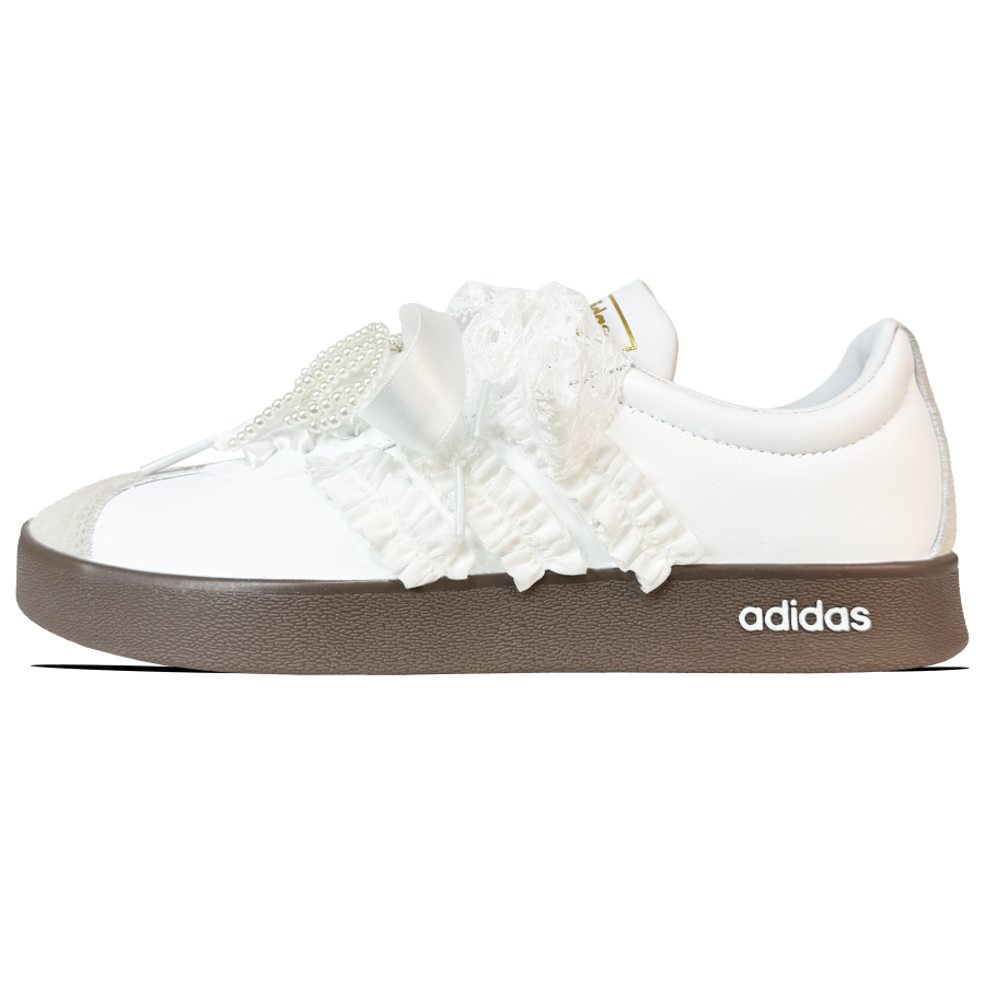 Adidas Adidas VL COURT 2.0 Wear resistant And Lightweight Low top Skateboard Shoes Unisex White