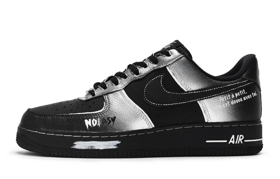 Nike Nike Air Force 1 811 Manufacturing, Oblivion Silver Gray Cushioning Low top Skateboard Shoes Unisex
