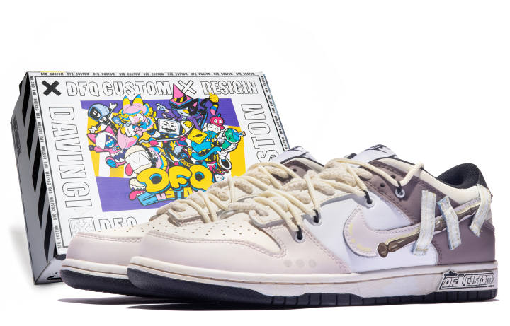 Nike Nike Dunk Retro Low top Skateboard Shoes Men's Pink Beige Brown