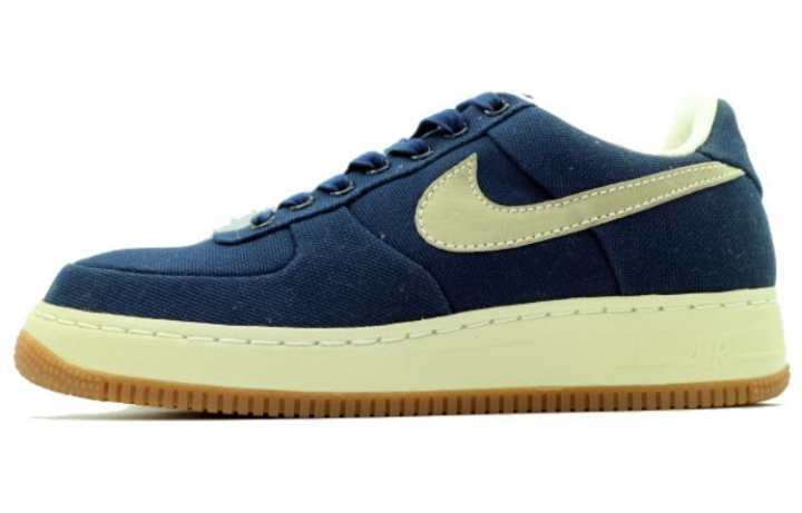 Nike Nike Air Force 1 Low Supreme '07 'Midnight Navy' Slip Resistant Abrasion Resistant Low top Skateboard Shoes Unisex Blue