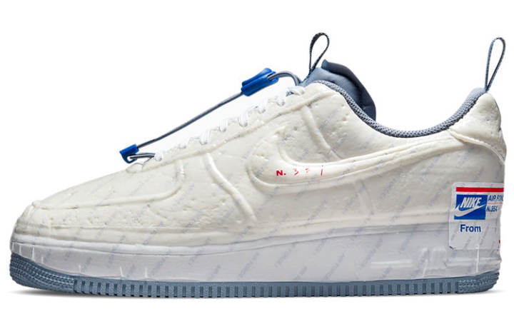 Nike Nike Air Force 1 Low top Skateboard Shoes Unisex White Blue