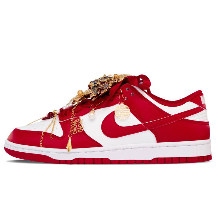 Nike Nike Dunk Abrasion Resistant Low top Skateboard Shoes Unisex Red