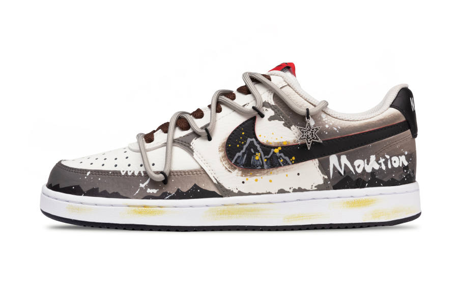 Nike Nike Court Vision 1 Wilderness Jungle Cushioning, Wear Resistant Low top Skateboard Shoes Men's Brown