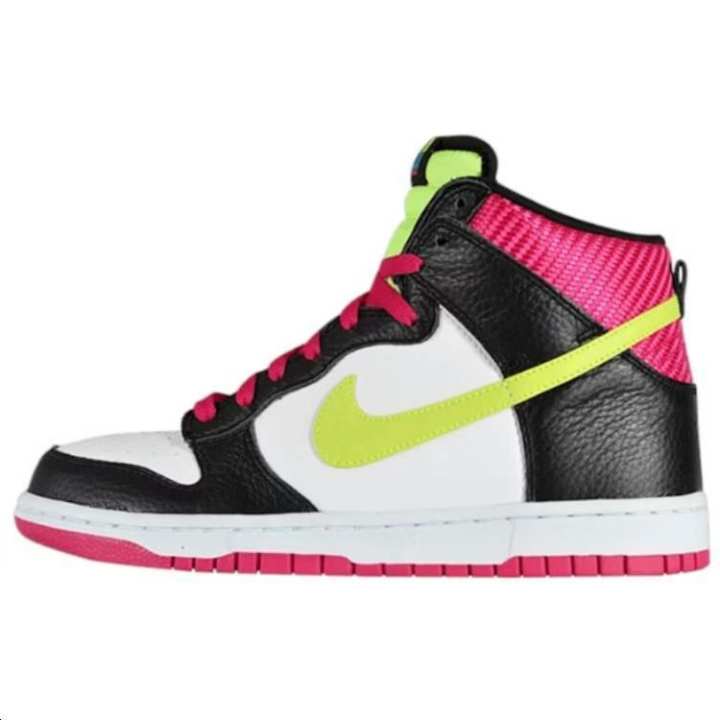 Nike Nike Dunk High Basketball White/Black/Fireberry/Volt