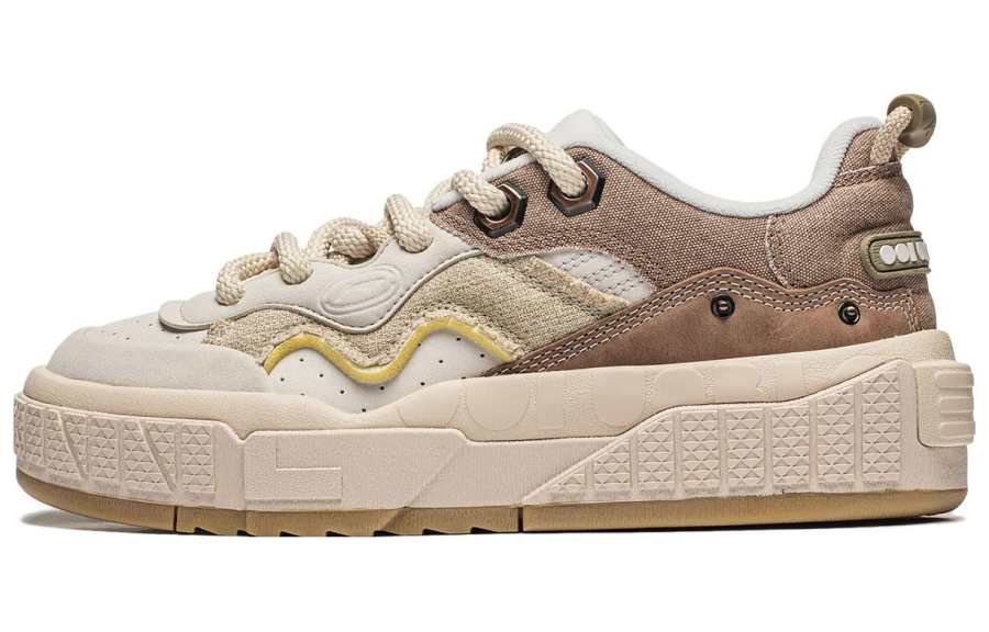 Li-Ning Li Ning 001 UNBLOCK Wear resistant And Lightweight Low top Skateboard Shoes Men's Beige