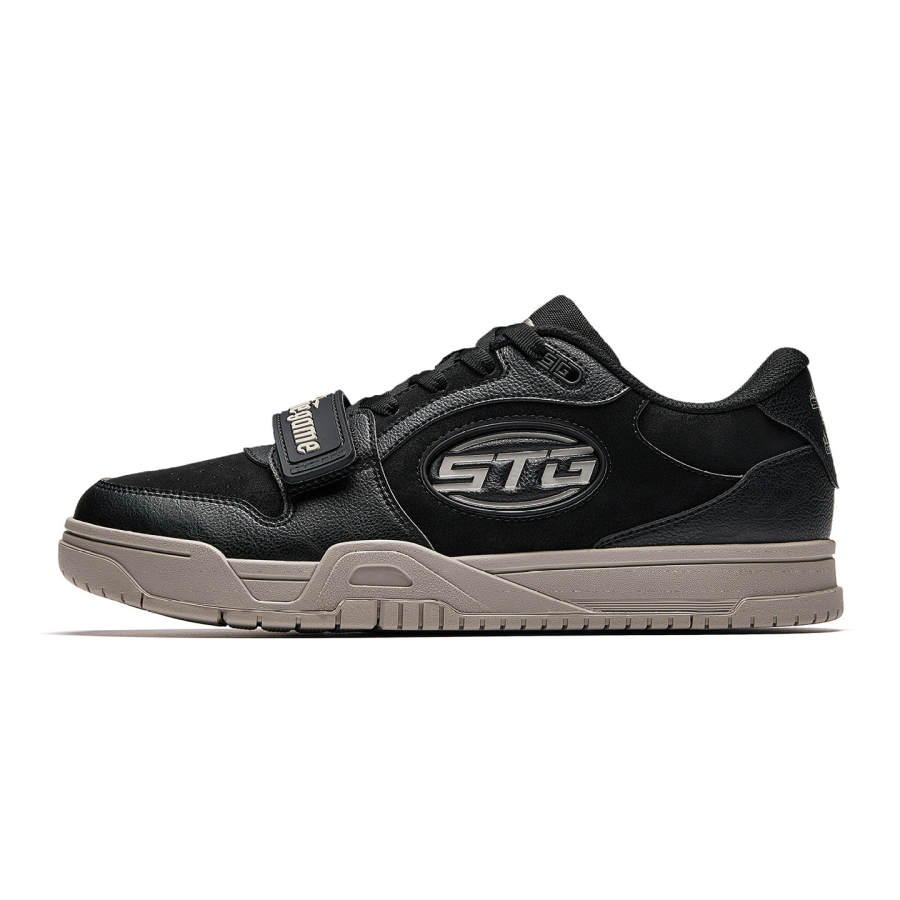 Anta STG Slip Resistant, Abrasion Resistant, Height Increasing Low top Basketball Shoes Men's Black Brown