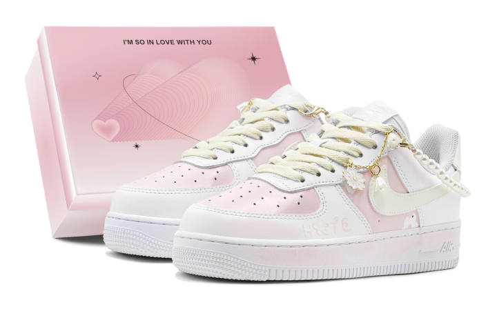 Nike Nike Air Force 1 Air Force 1, Summer Travel, Romantic, Cherry Blossom Love Abrasion Resistant Low top