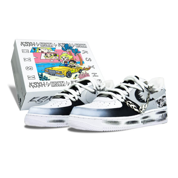 Nike Nike Air Force 1 Abrasion Resistant Abrasion Resistant Low top Skateboard Shoes Unisex White Gray