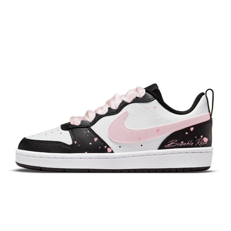 Nike Nike Court Borough Sweetheart Rose Low top Skateboard Shoes Women's Black Pink