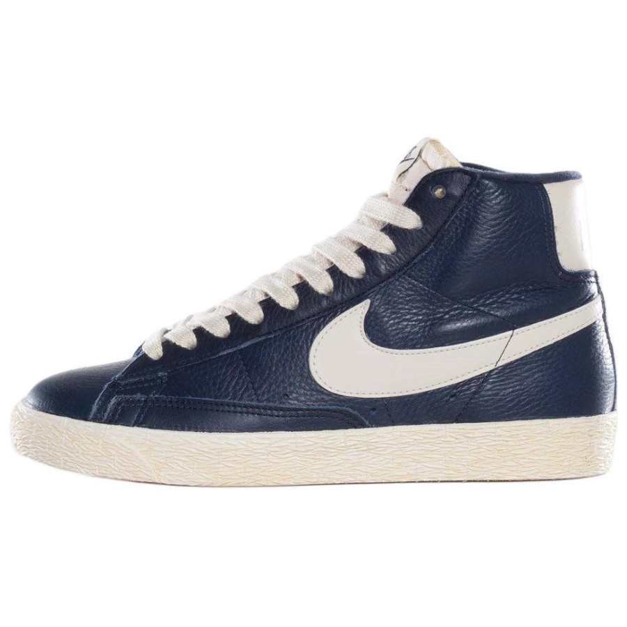 Nike Nike Blazer Mid Slip Resistant Abrasion Resistant Mid top Skateboard Shoes Women's Blue