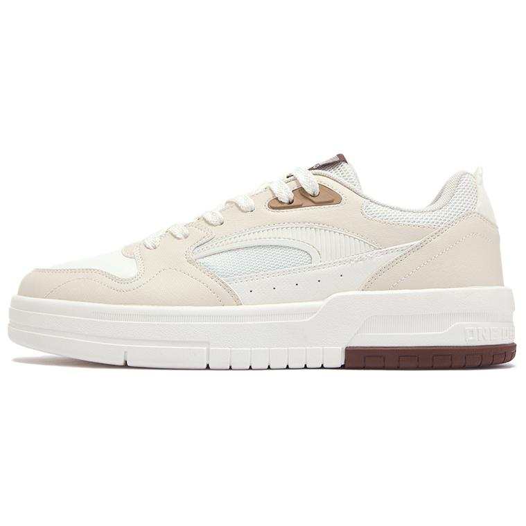 361° Non Slip And Waterproof Abrasion Resistant Low top Skateboard Shoes Men's Feather White Oat Milk