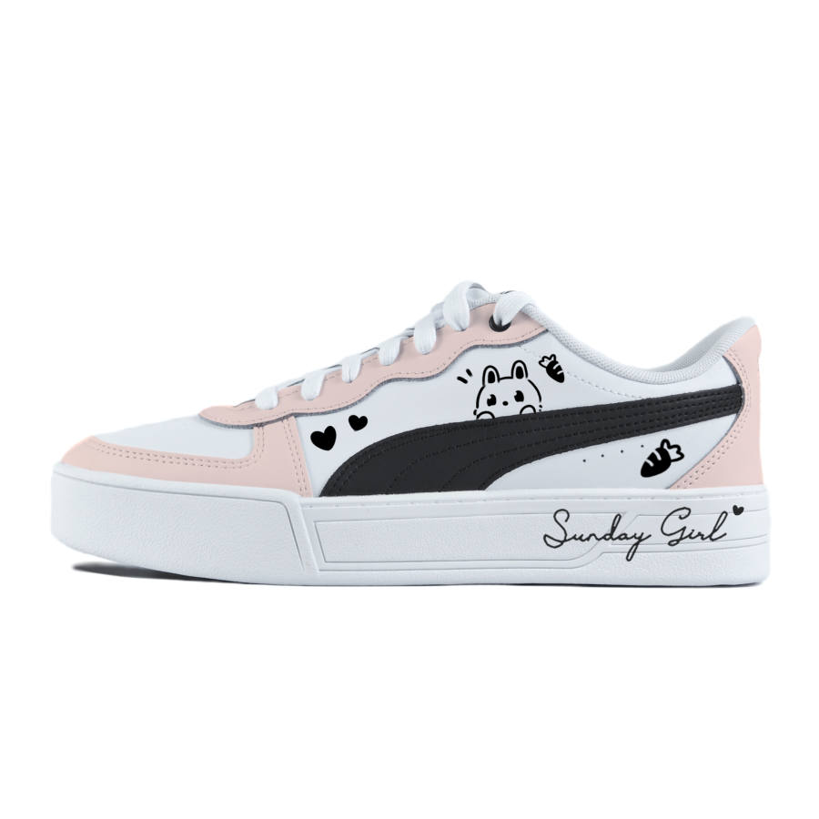 PUMA Skye Abrasion Resistant Balance Low top Skateboard Shoes Women's Pink