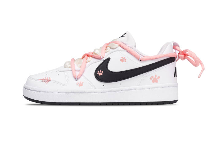 Nike Nike Court Borough Low top Skateboard Shoes Unisex White Pink