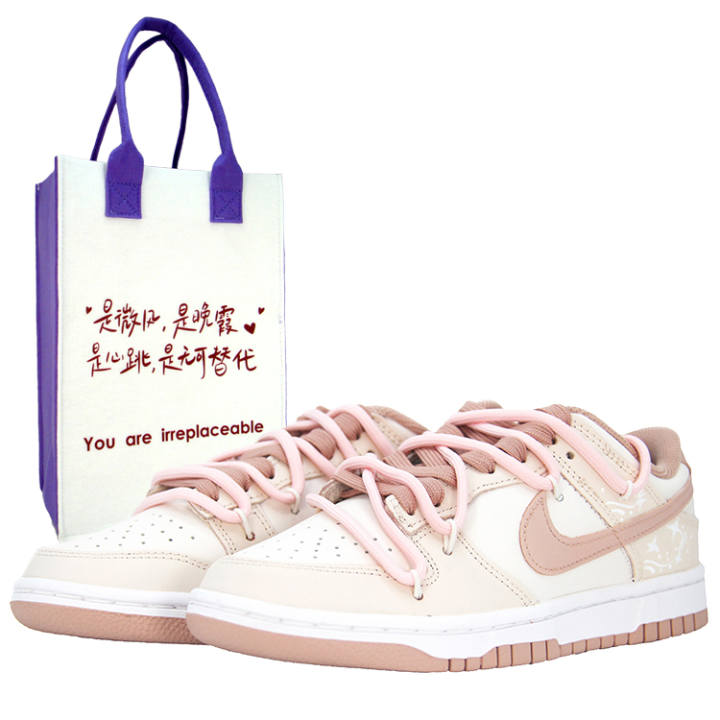 Nike Nike Dunk Ethereal Butterfly Low top Skateboard Shoes Women's Pink