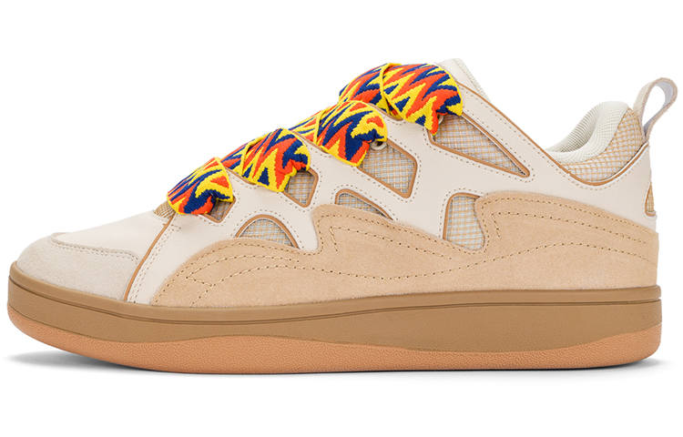 Kappa Textile, Synthetic Leather, Split Cow Leather Slip Resistant And Breathable Low top Skateboard Shoes Unisex