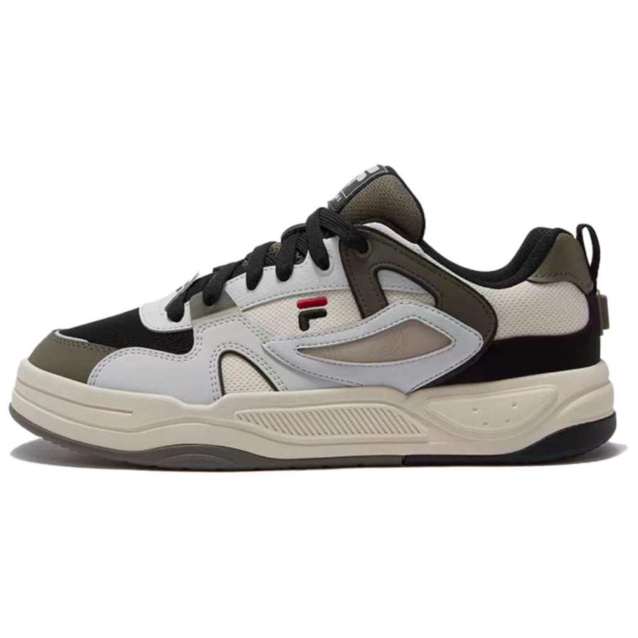 FILA FUSION BANK II Height Increasing Low top Skateboard Shoes Men's White Brown
