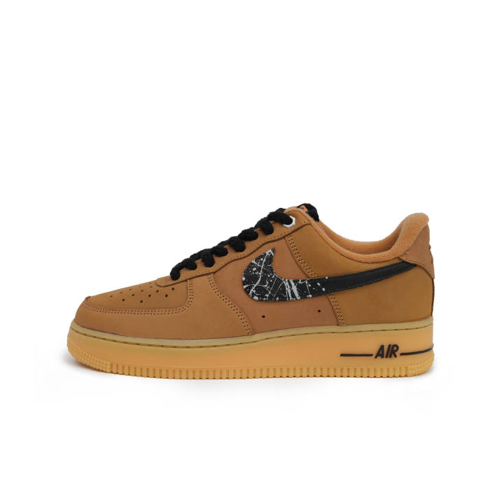 Nike Nike Air Force 1 Slip Resistant Abrasion Resistant Low top Skateboard Shoes Unisex Brown