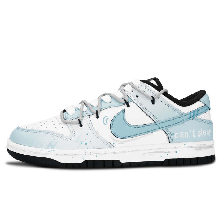 Nike Nike Dunk Dingdingding Abrasion Resistant Abrasion Resistant Low top Skateboard Shoes Unisex Blue