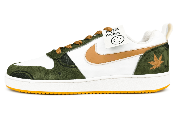 Nike Nike Court Borough Low top Skateboard Shoes Men's Green Brown