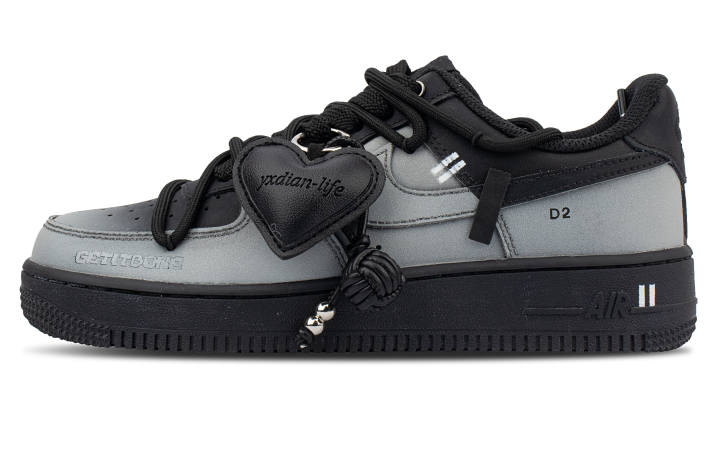 Nike Nike Air Force 1 Slip Resistant Low top Skateboard Shoes Unisex Black