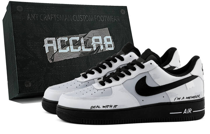 Nike Nike Air Force 1 Abrasion Resistant Height Increasing Low top Skateboard Shoes Unisex Concrete Gray