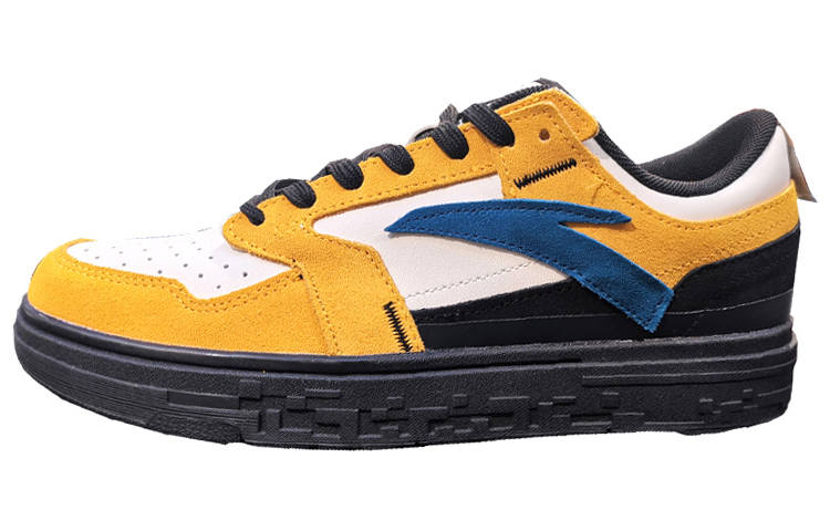Anta Low top Skateboard Shoes Men's Yellow White