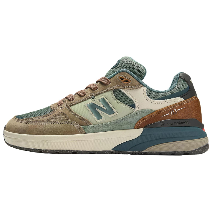 New Balance Andrew Reynolds x New Balance NB Numeric 933 Breathable Support Breathable Support Skateboard Shoes Unisex Brown Green