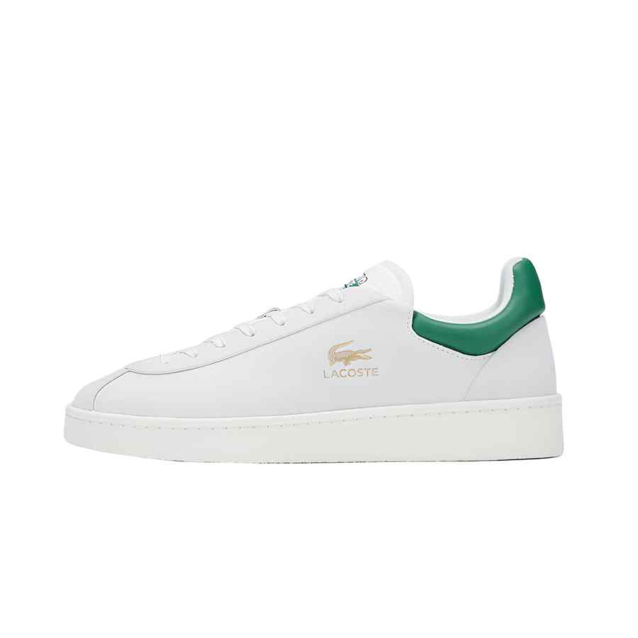 LACOSTE Synthetic Leather Low top Skateboard Shoes Men's White