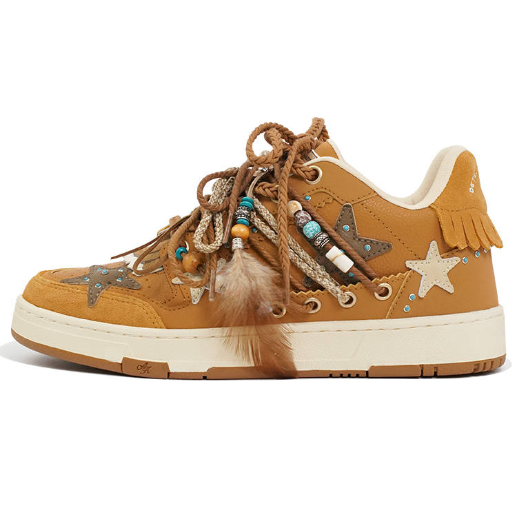 KAALIXTO 'TANGTAN1900' x KAALIXTO Slip Resistant Abrasion Resistant Low top Skateboard Shoes Unisex Brown