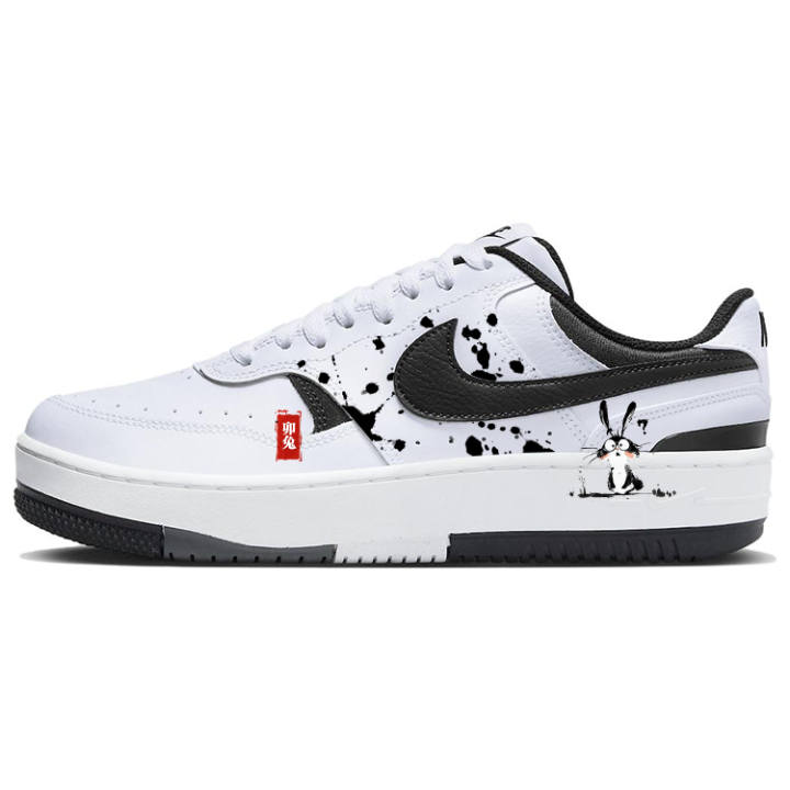 Nike Nike Gamma Force Slip Resistant Cushioning Low top Skateboard Shoes Women's Black White