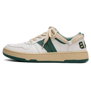 SENGUOGUO Low top Skateboard Shoes Unisex White Green