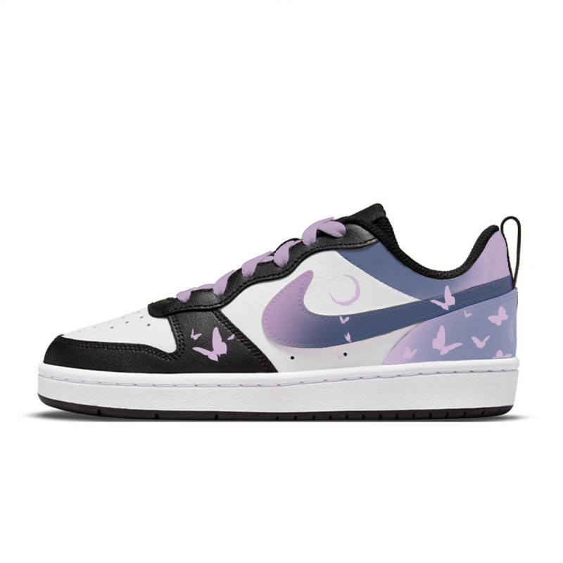 Nike Nike Court Borough Summer Night Dream Low top Skateboard Shoes Women's Black Purple